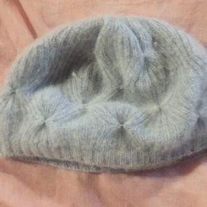 Fuzzy grey hat